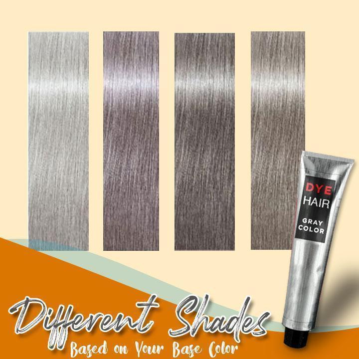 Long-lasting, non-damaging gray hair cream