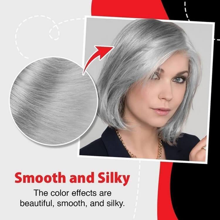 Long-lasting, non-damaging gray hair cream