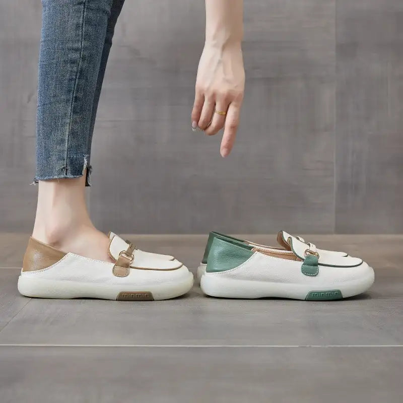 👟Women's Italian Leather Soft Sole Walking Shoes🌟Lightweight and breathable, comfortable foot feel!