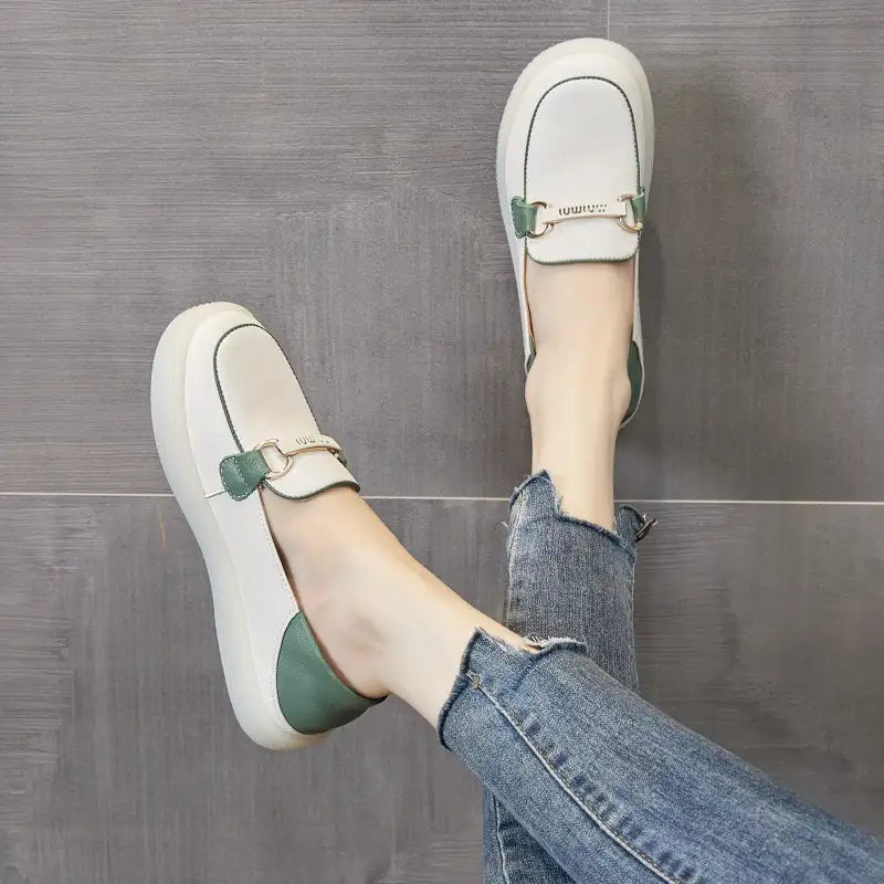 👟Women's Italian Leather Soft Sole Walking Shoes🌟Lightweight and breathable, comfortable foot feel!