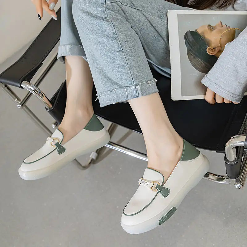 👟Women's Italian Leather Soft Sole Walking Shoes🌟Lightweight and breathable, comfortable foot feel!