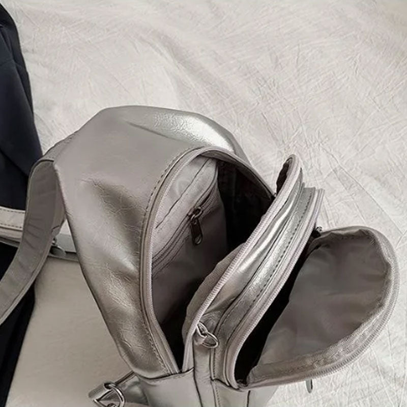 Women's Convertible Sling Backpack with Charm