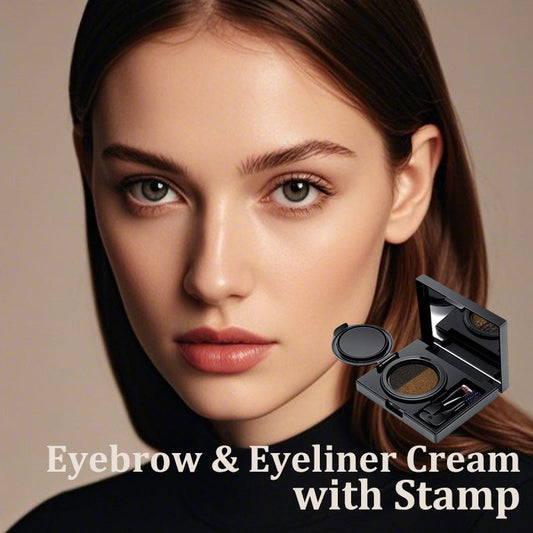 Eyebrow & Eyeliner Cream with Stamp(50% OFF)
