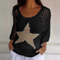 🔥Last Day Promotion 50% OFF🔥💝Women's Fashion Round Neck Crochet Knit Fishnet Top