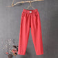 📢Factory Direct Sales 50% OFF👖Women's Elastic Waist Cotton Linen Loose Fit Pants