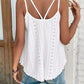 Solid Eyelet Embroidery Cami Top