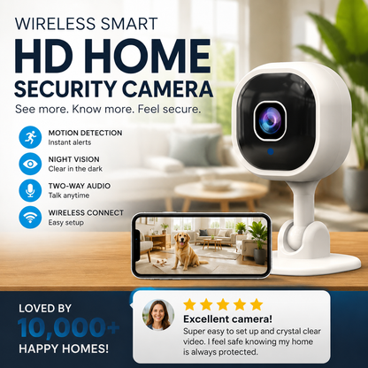 📹 Trådlös smart HD-säkerhetskamera – För hemmet | SPARA 50% idag! 🔥