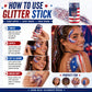 🦅4th of July Glitter Stick✨🔔Red, White & Blue Body & Hair Sparkle