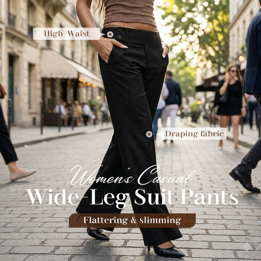 🌺 50% DISCOUNT💐Women's Elegant Flared Suit Pants