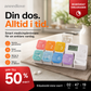 🔥50% OFF Smart Electronic Pill Box with Timed Reminder, Portable Digital Alarm Medicine Organizer, Multi Compartment Moisture-Proof Pill Case for Elderly Daily Medication