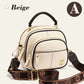 Classic Multi-function Compartment Leather Crossbody Bag