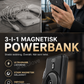 🔋 3-i-1 magnetisk powerbank – Inbyggd kabel | SPARA 50% idag! ⏳