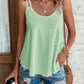 Solid Eyelet Embroidery Cami Top