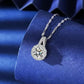 💕S925 Sterling Silver Moissanite Sunflower Pendant Necklace