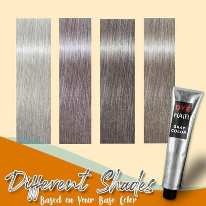 Long-lasting, non-damaging gray hair cream