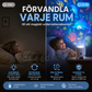 🌌 LED-projektor med stjärnhav – 360° roterande nattljus | SPARA 50% idag! ✨