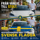 🚗 Patriotisk motorhuvsflagga – Dekorativ & väderbeständig | SPARA 50% idag!