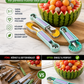 ✨ Elevate Your Fruit Preparation Game—The 3-in-1 Multi-Function Melon Ball Scoop & Carving Knife Set! ✨