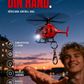 Flygande helikopter-nyckelring 🚁✨｜Solcellsdriven mini-drönare med LED-ljus