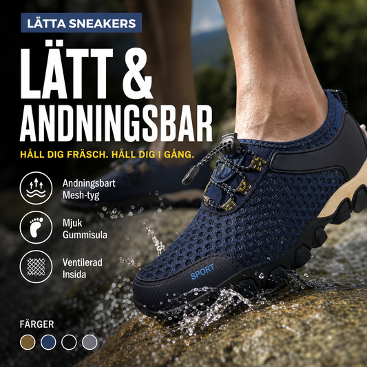 👟 Mäns andningsbara sneakers – Nätmaterial för maximal ventilation | SPARA 50% idag!