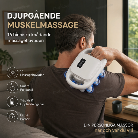⏳Limited-time 50% off⏰Cordless Muscle Massager with 16 Massage Heads💆