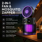 🔥Limited Time Promotion 50% OFF🔥Portable Rechargeable Fan with UV Bug Zapper Light