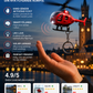 Flygande helikopter-nyckelring 🚁✨｜Solcellsdriven mini-drönare med LED-ljus