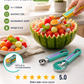 ✨ Elevate Your Fruit Preparation Game—The 3-in-1 Multi-Function Melon Ball Scoop & Carving Knife Set! ✨