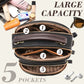 Classic Multi-function Compartment Leather Crossbody Bag