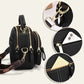 Classic Multi-function Compartment Leather Crossbody Bag