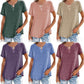 💖Fashion Solid Color Pocket Short Sleeve T-Shirt