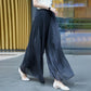 👗Glazed Ice Silk Floor-Length Wide-Leg Culottes