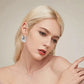 Luxury Synthetic Diamond Hoop Earrings for Women