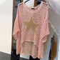 🔥Last Day Promotion 50% OFF🔥💝Women's Fashion Round Neck Crochet Knit Fishnet Top