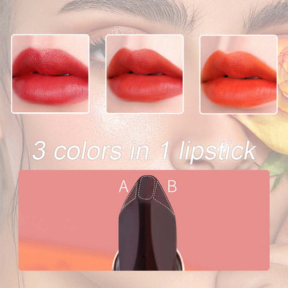 3 Color Moisturizing Waterproof Long Lasting Lipstick