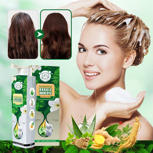 🌱Pure Plant Extract Bubble Hair Dye For Gray Hair