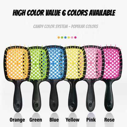 Hollow Out Hair Brush Scalp Massage Styling Combs