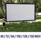 🌟 Jättestor bärbar utomhusfilmduk – 4K HD & justerbart stativ | SPARA 60% idag! 🎬