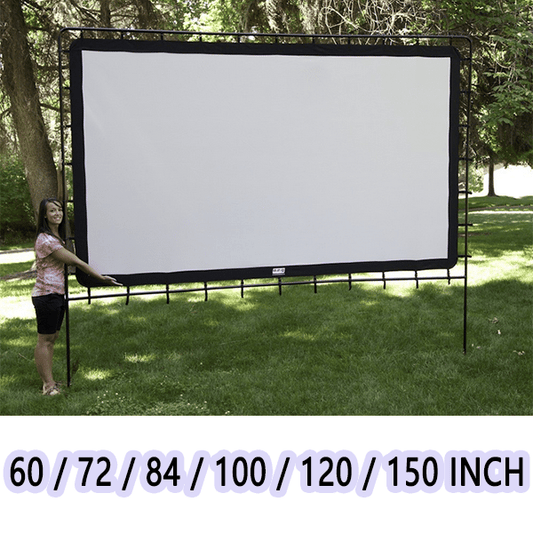 🌟 Jättestor bärbar utomhusfilmduk – 4K HD & justerbart stativ | SPARA 60% idag! 🎬