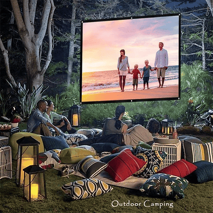 🌟 Jättestor bärbar utomhusfilmduk – 4K HD & justerbart stativ | SPARA 60% idag! 🎬