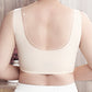 Women's Wide-Strap Wire-Free Front Closure Bra