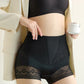 Women's High-Waist Lace Trim Tummy Control Panties