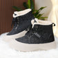 Women's Quilted High-Top Winter Boots