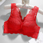 Lace Wireless Front Closure Push-up Bra