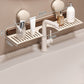 💥Walnut Suction Cup Bathroom Shelf