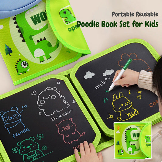 Portable Reusable Doodle Book Set for Kids