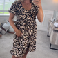 👗Women's Casual Leopard Print Mini Dress