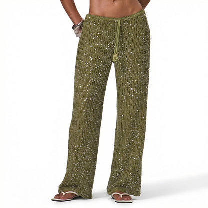🥳2026 HOT SALE🥳Glamorous Sequin Low Waist Pants