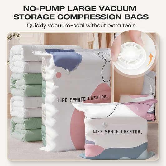 🧳 Stora vakuumförvaringspåsar – Utan pump | KÖP 2 FÅ 1 GRATIS! 💗