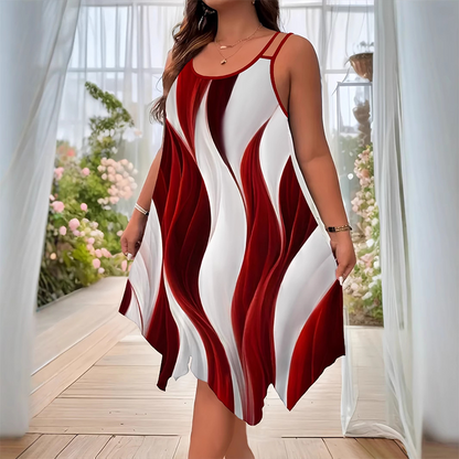 📢📢30% OFF !! ⏰Women Fashion Sleeveless Double Strap Midi Dress
